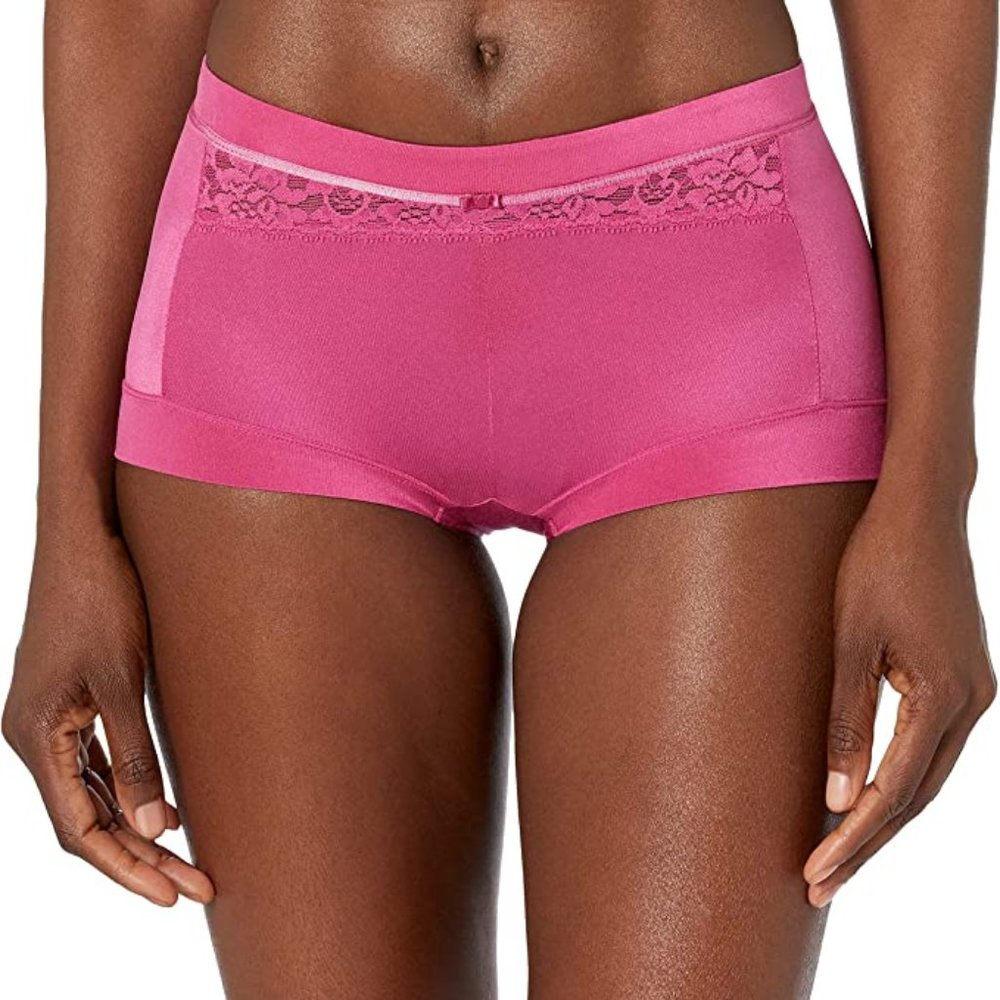 Maidenform NWT Dahlia Pink Dream Boyshort 40774 L XL